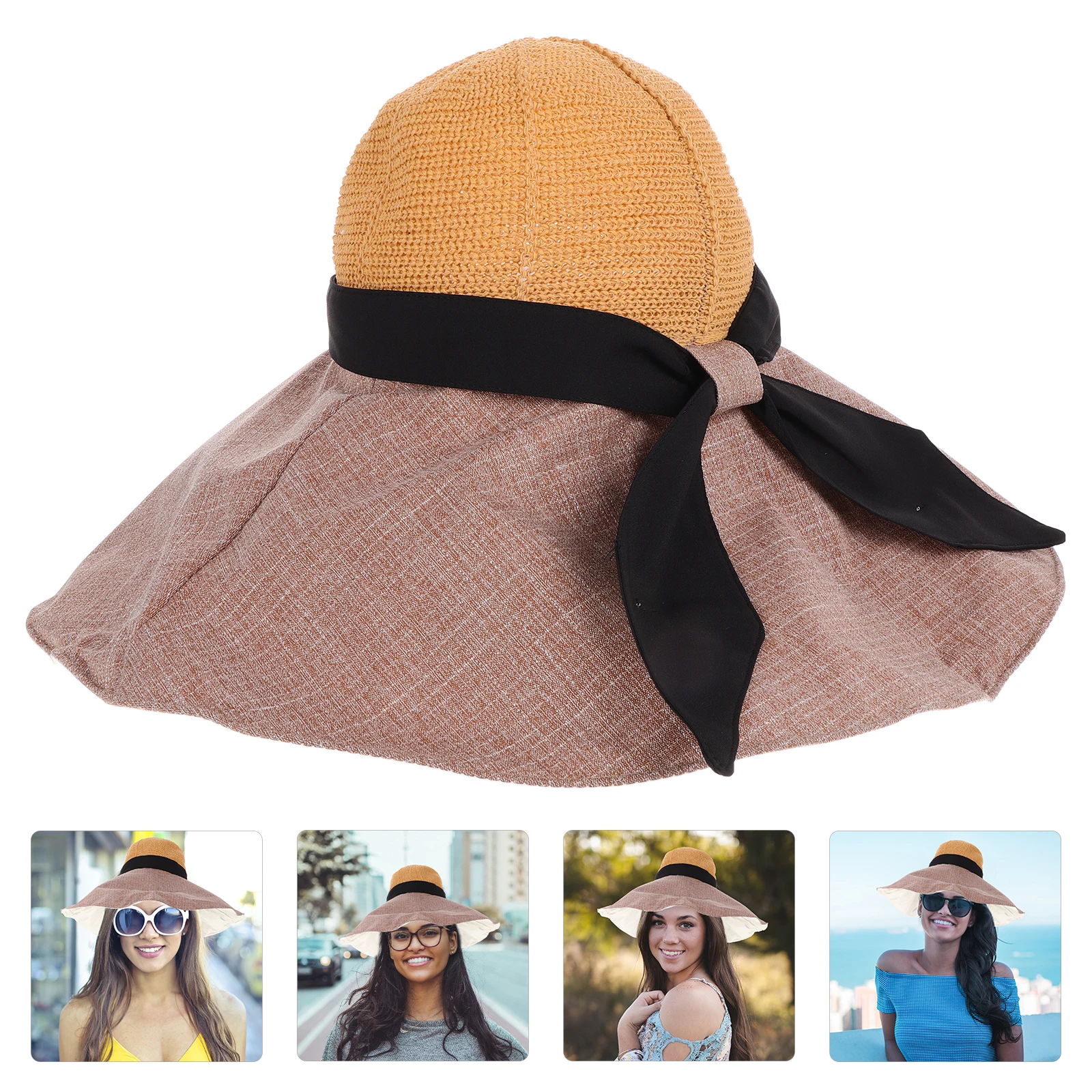 

Protection Bucket Hat Women Wide Brim Sun Beach Retro Retro Hats Women Beach Hats Outdoor Fishing