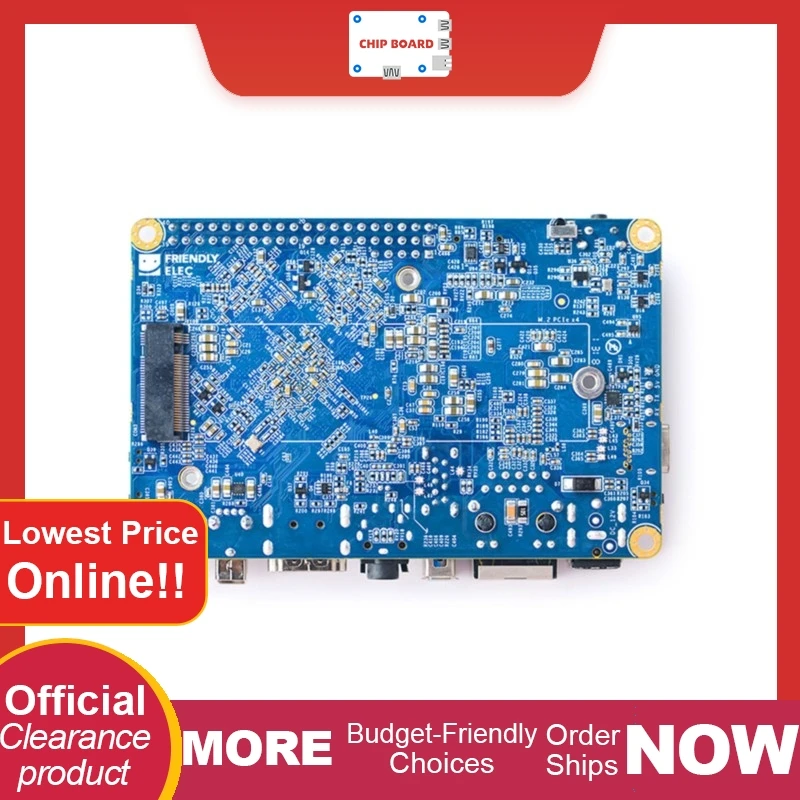 NanoPC T4 RK3399 Dev Board: 4GB DDR3, GbE, supports Android 8.1/Ubuntu for AI and deep learning