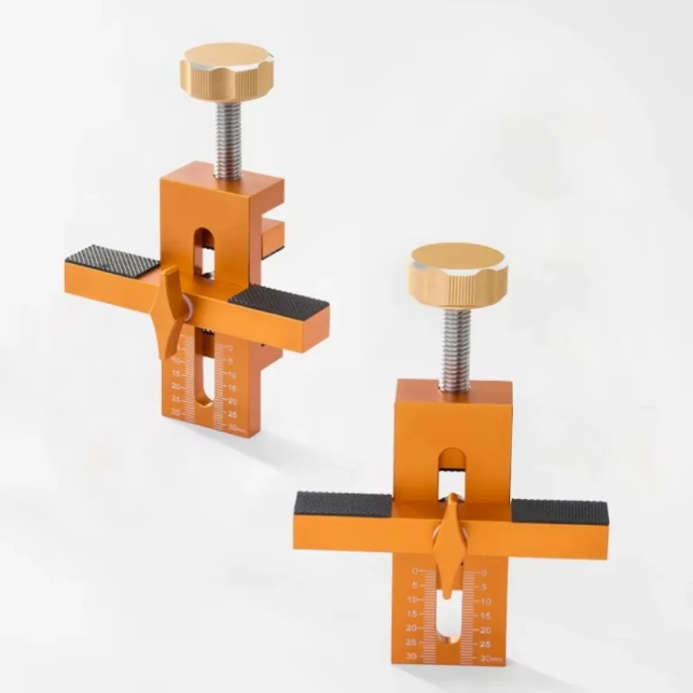 Aluminum Cabinet Door Mounting Jig Clamping Range 7-40mm Panel Holder Tool Woodworking Cabinet Door Efficient Work Tool