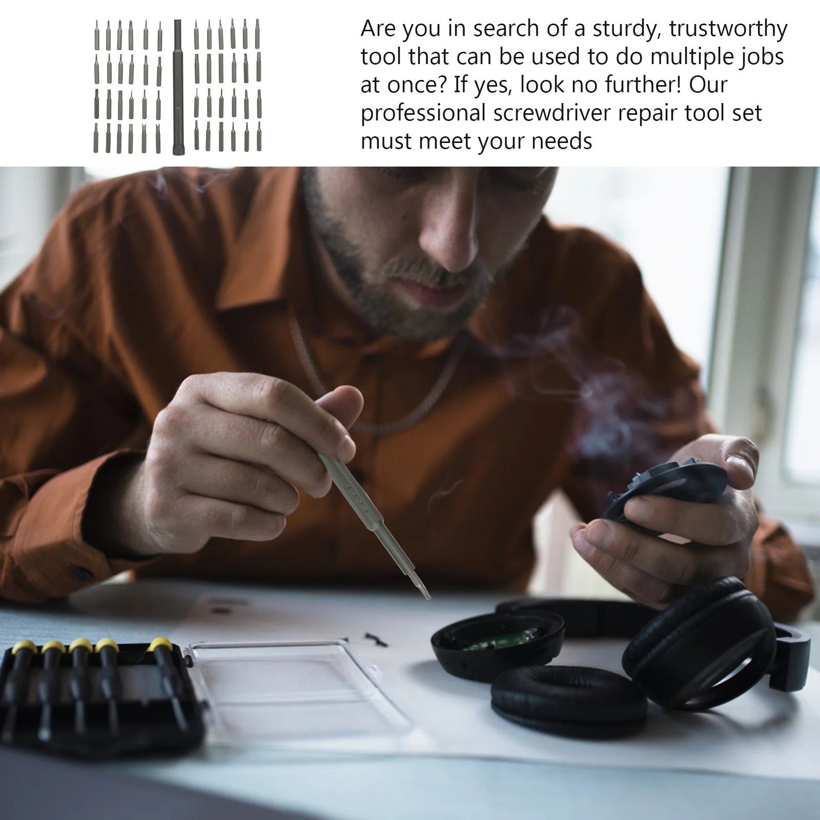 

1Set Screwdriver Repair Kit Versatile Electronics Repairing Tools for Mobile Device Computer Pc Watch Disassembly Maintenance