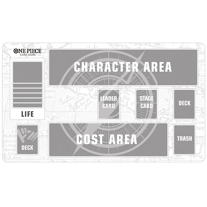 Jednoczęściowy Pad na karty OPCG podstawowy Model biały i czarny DIY zabawka Anime postaciami z gry 600x350mm mata na karty bojowe dla jednego gracza