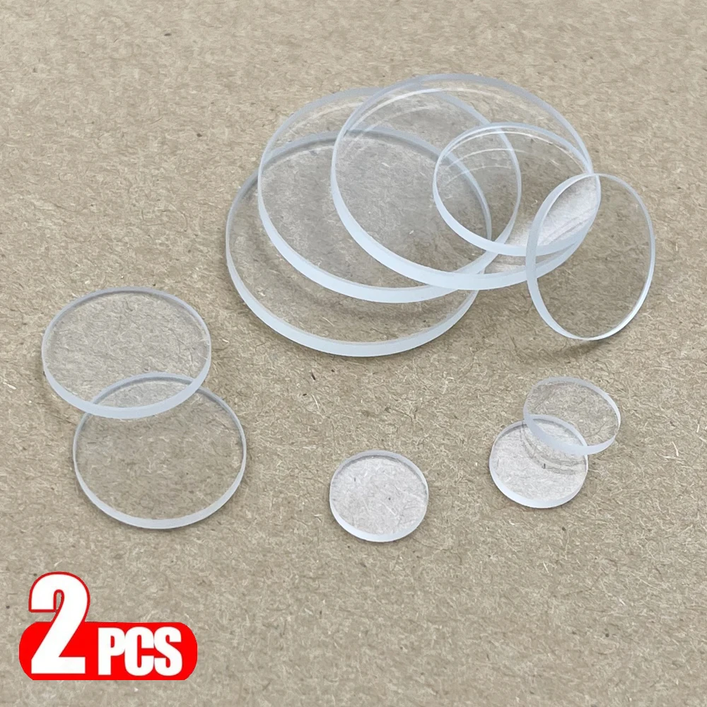 2 Stück 5 8 10 12 13 14 15 16 18 19 20 21 22 23 24 25 27 28 29 30 32 38 40 42 44 mm runde flache Glaslinse für LED-Taschenlampe