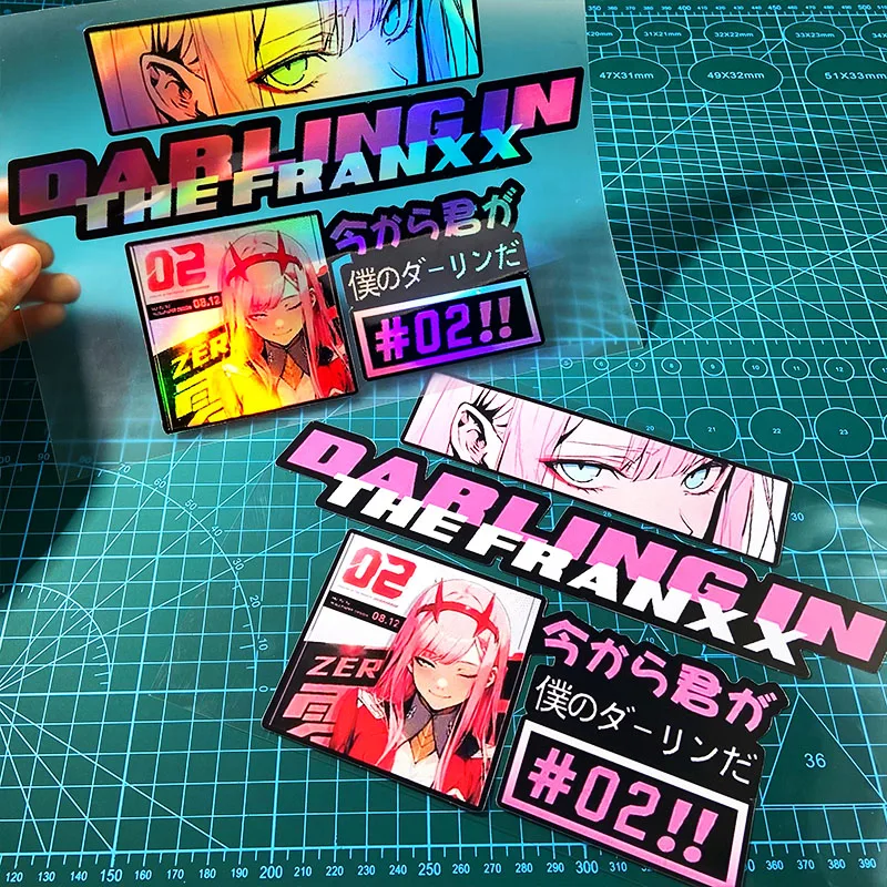 

1SET Anime 02 Motorcycle Stickers JDM for Motorbike Gas Tank Front Fairing Car Rear Bumper Window Decoration Vinyl Decals