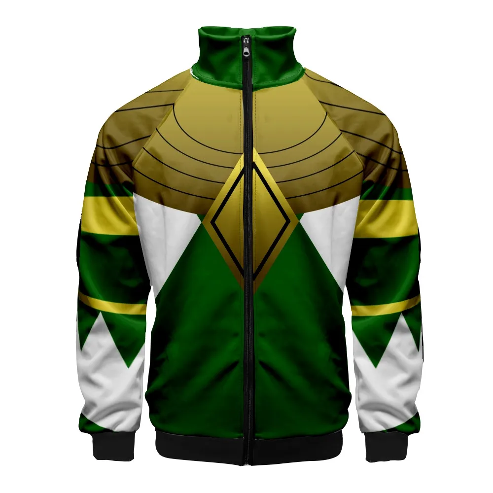 Mighty Morphin 3D Digital Printing Jacket Mens Long Sleeve Hoodie Sweatshirt Men Fashion Streetwear Hoody Hip Hop Tracksuits