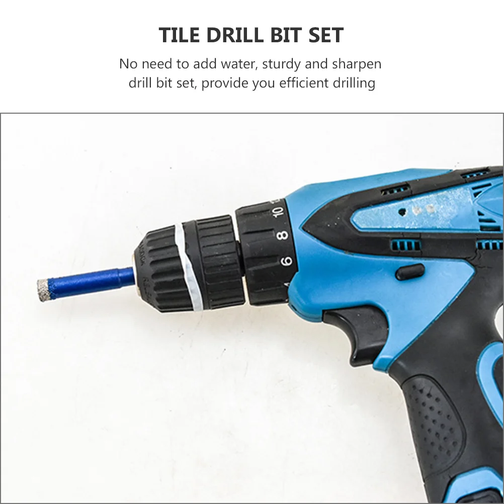 

6 шт. набор сверл для мрамора и плитки, устойчивые к коррозии сверла для стеклянных отверстий для бетонных керамических сверл по дереву