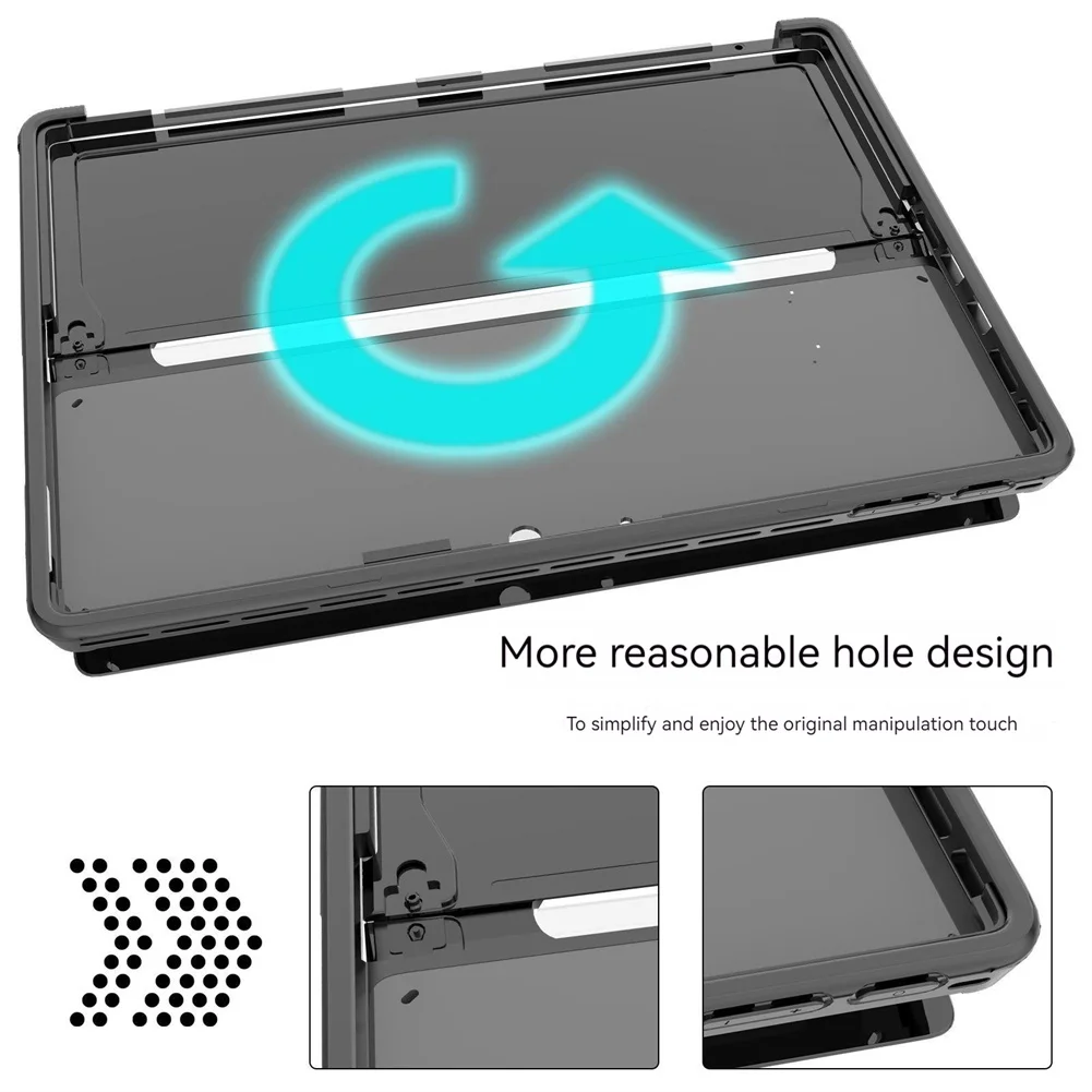 Tablet Case Stand Compatible For Surface Pro9 Microsoft Tablet Protective Cover With Holder Back Cover Shell