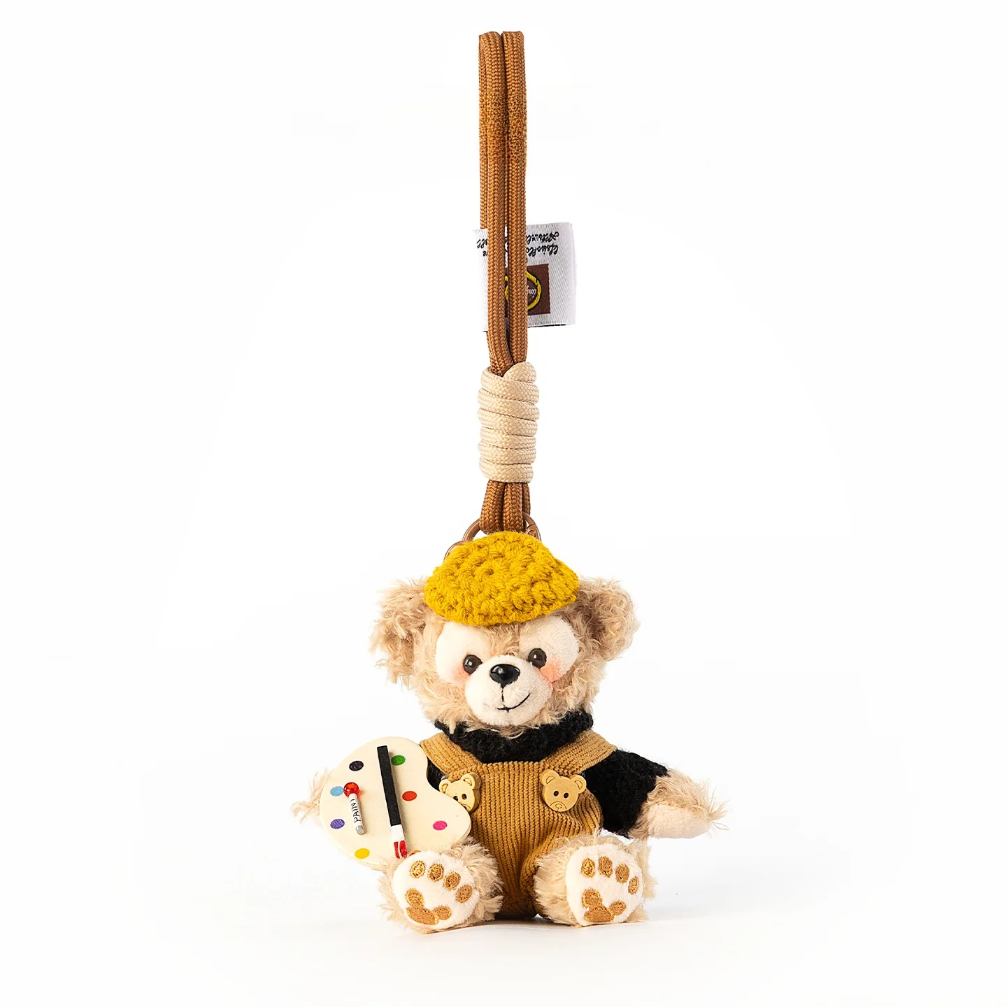 cute-herberry-snowy-bear-plush-toy-bag-charm-keychain-teddy-bear-doll-hanging-decoration-soft-polyester-fiber-animal-toy