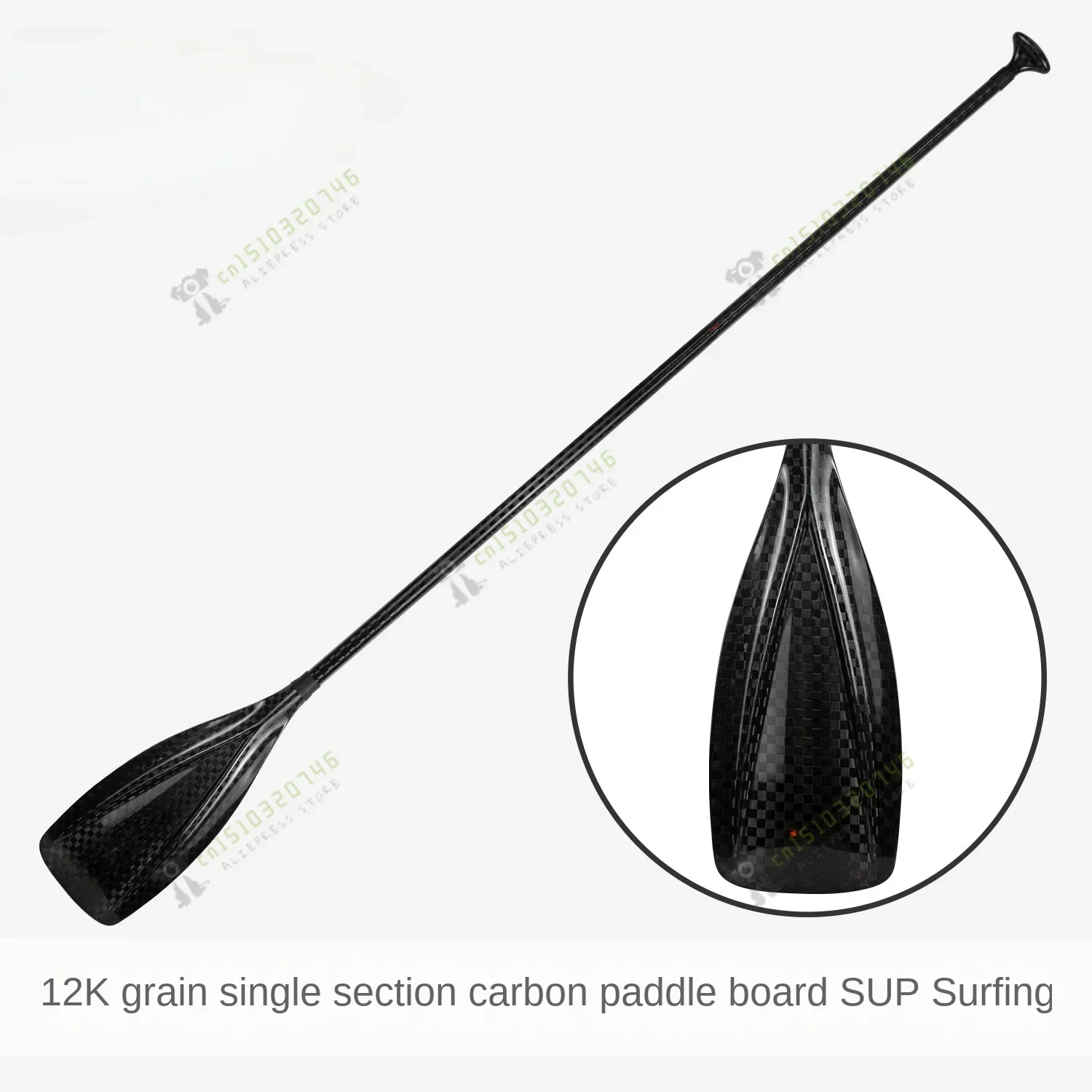 12K pattern single section carbon paddle, fixed length gradual change rod paddle, carbon fiber, racing SUP  board