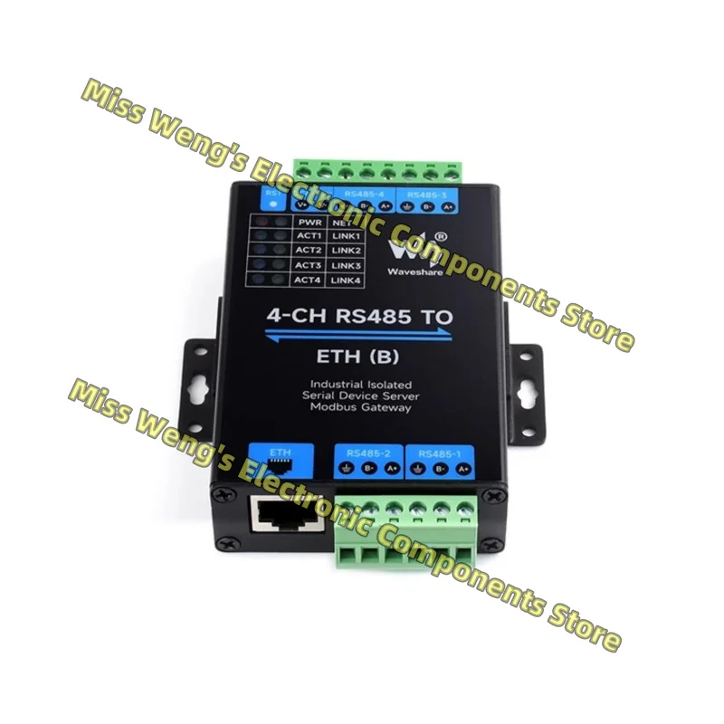 RS485 to RJ45 Ethernet port POE module Modbus gateway serial port server 4-CH RS485 TO ETH (B) 4-CH RS485 TO POE ETH (B)