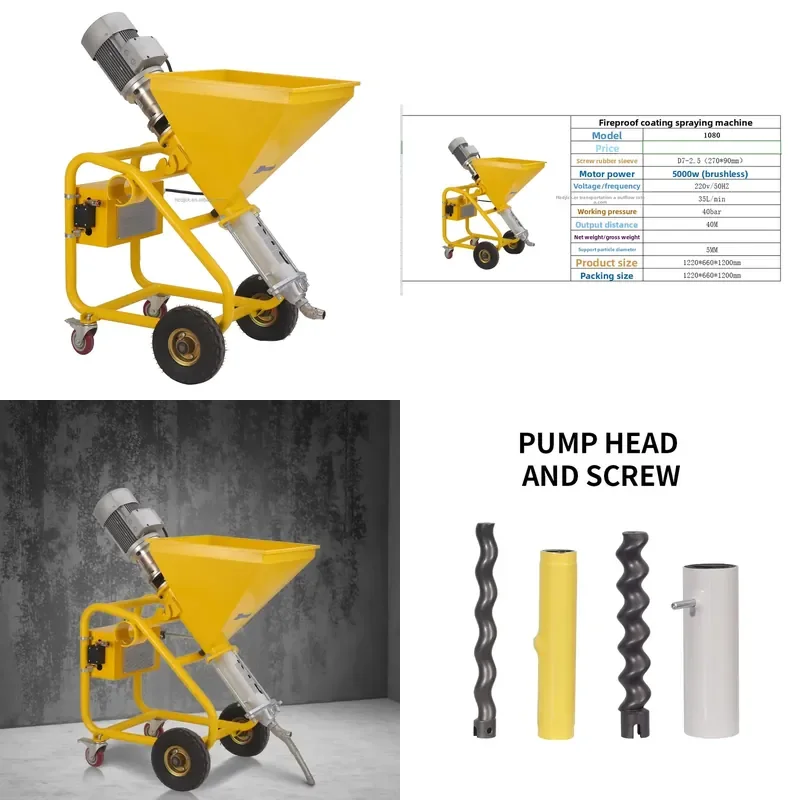 Professional Multifunctional High Voltage Electric Spray Gun for Fireproof Coating Waterproof Real Stone Paint Application