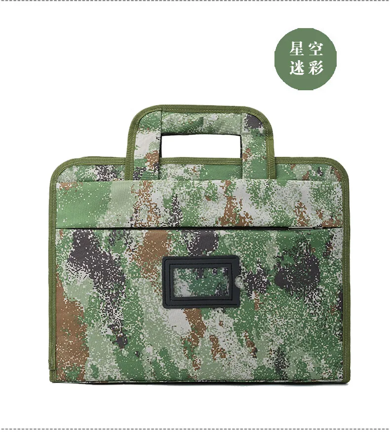 Starry Sky Camo Bag Green Computer Public Document Handbags SIMOER 826