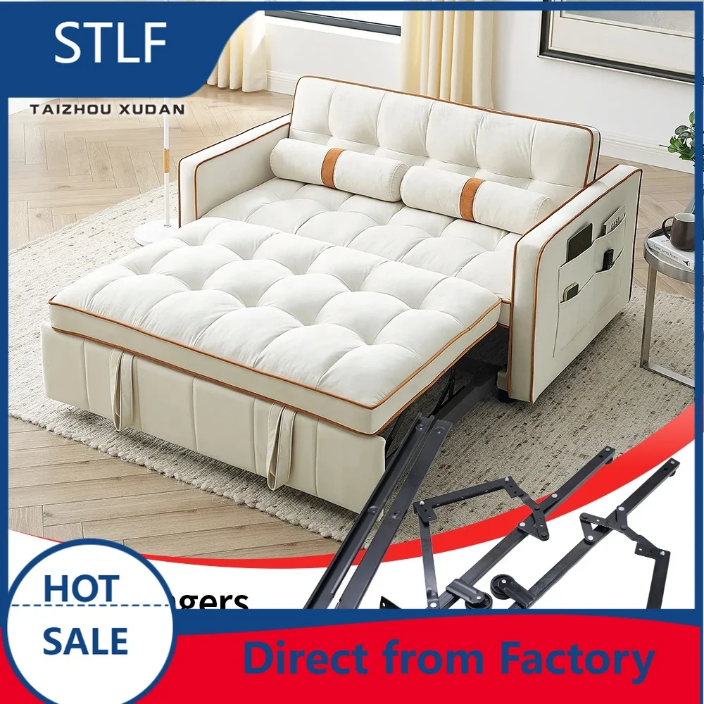 stlf  Folding Function Lift Push -pull Sofa Bed Mechanism Sliding Wheel Folding Sofa Hinge Hardware