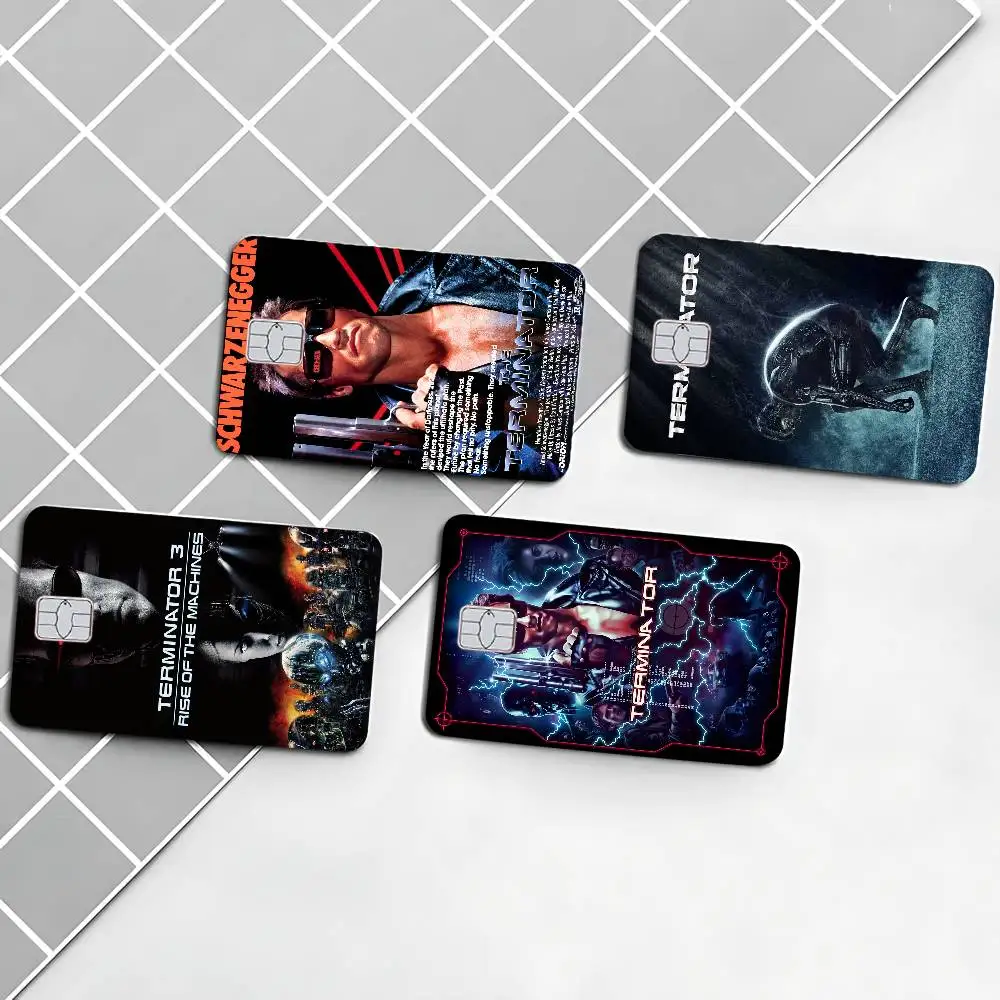 80er Jahre Film TV The Terminator Anmie Sticker Film Skin Cover für Kreditkarte Debit Bankkarte Front