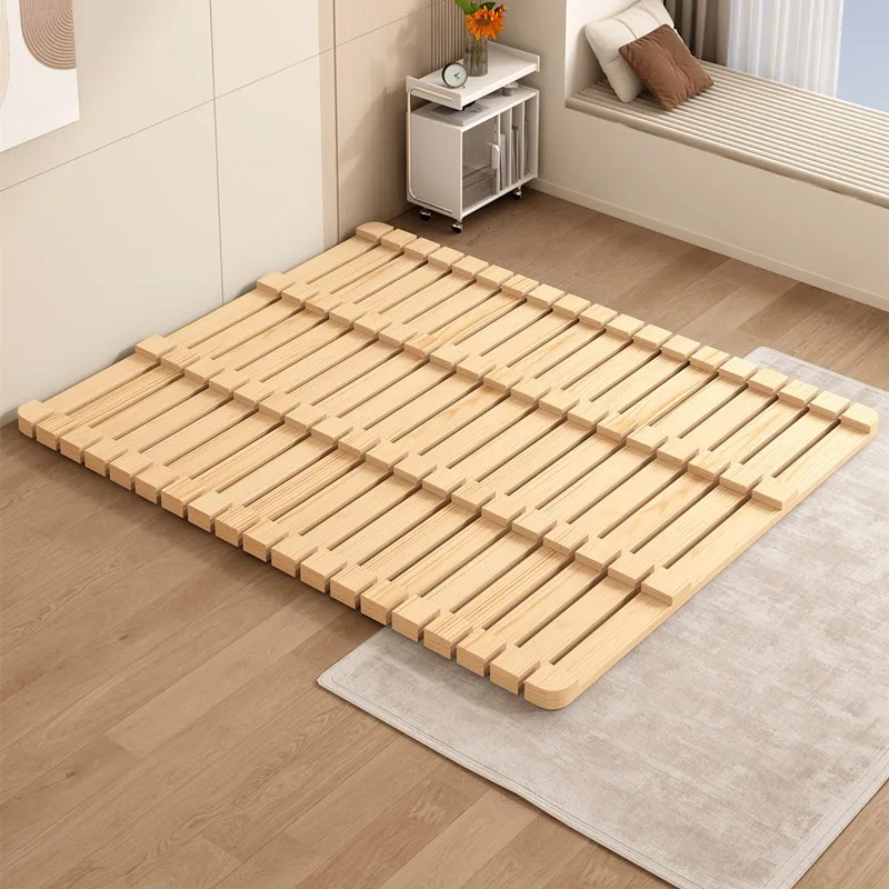bed frame, low  moisture-proof hard bed board, solid wood tatami row skeleton, rental floor bed