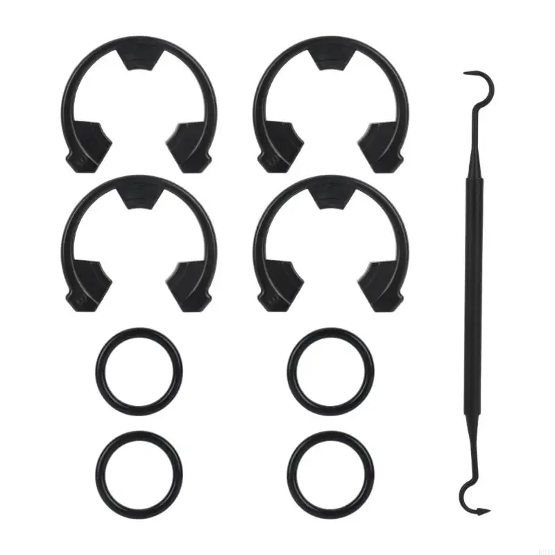 9 Piece Water Softener Seal Repair Set with Clip O Rings & Hook Pin 7337571 7170288 for Easy Installation 
