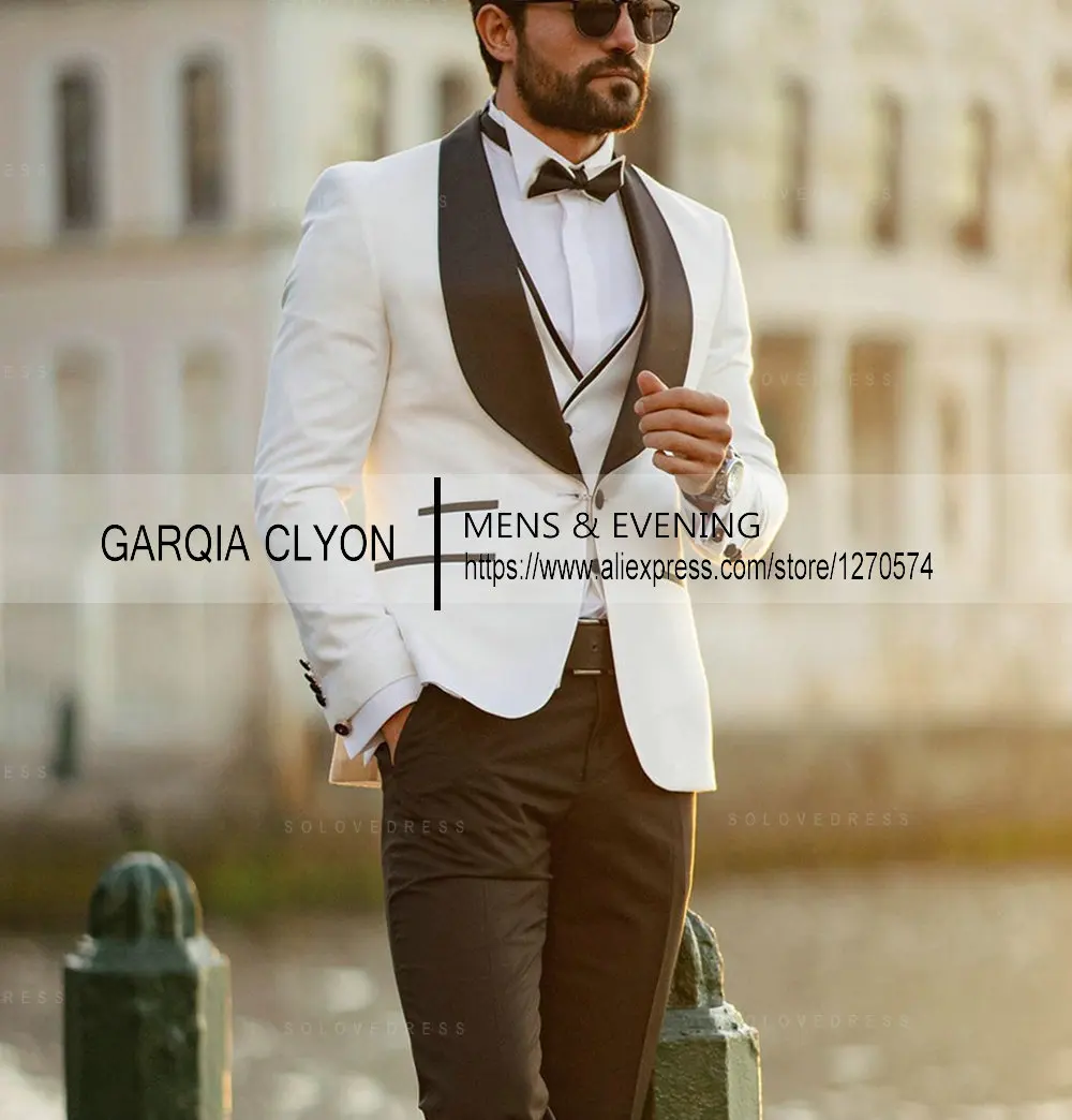 2026 Men's 3 Piece Suit Slim Fit Wedding Retro Mens Formal Suit Patchwork color Lightweight Tuxedo Suits