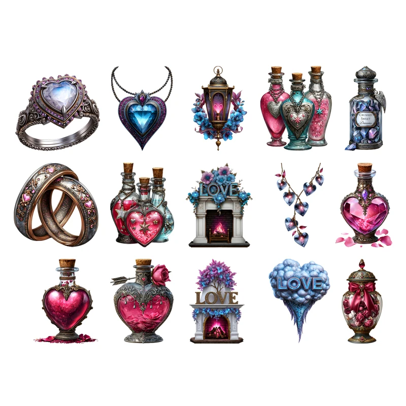 

Thermal Sticker Clothes Applique,Cartoon,Gradient,Retro decoration of love,Heart,Transfer Patches,Iron on Patches for Clothing