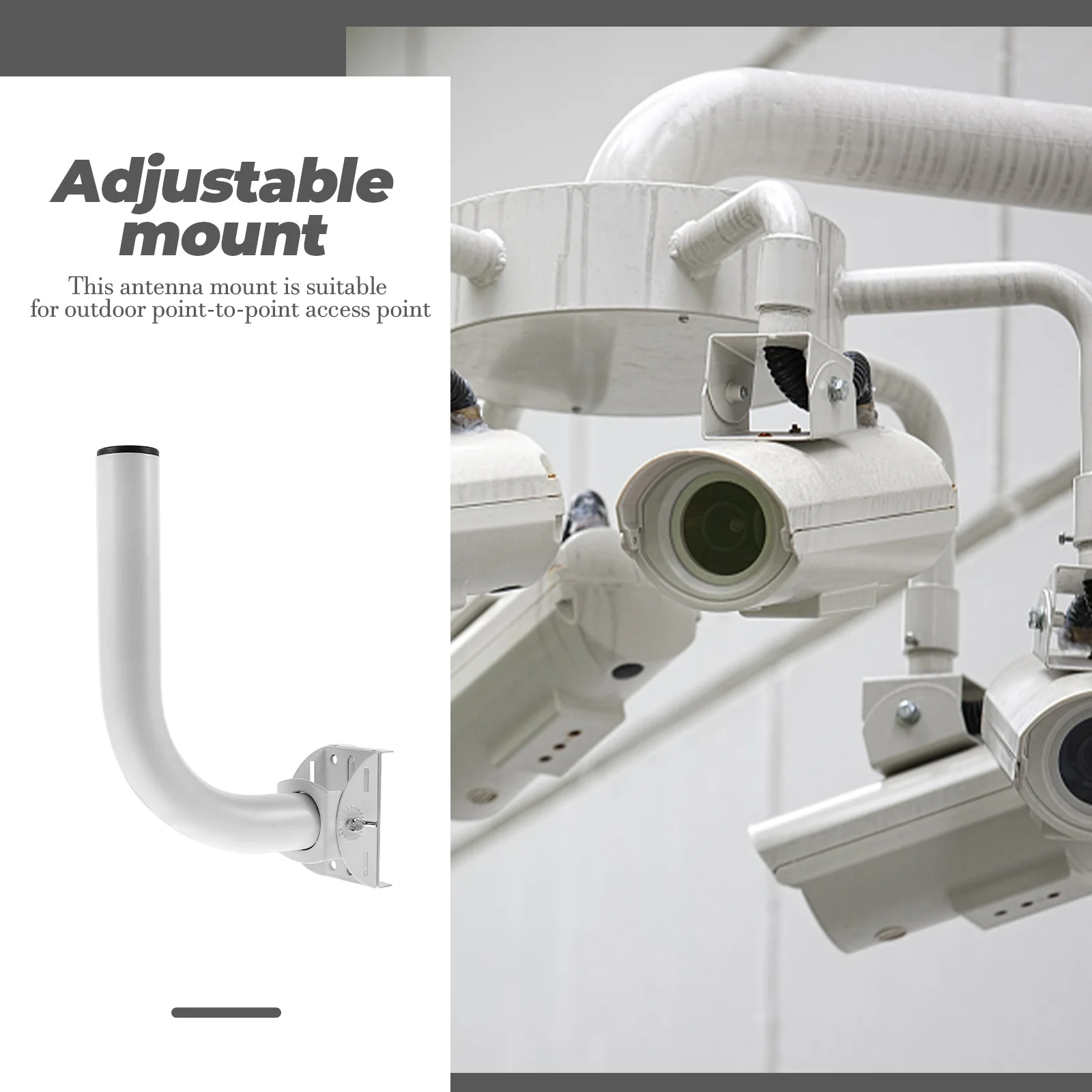 

Wireless Bridge Bracket Pole Mount Adjustable Antenna Roof Kit Mounting Stainless Steel Outdoor