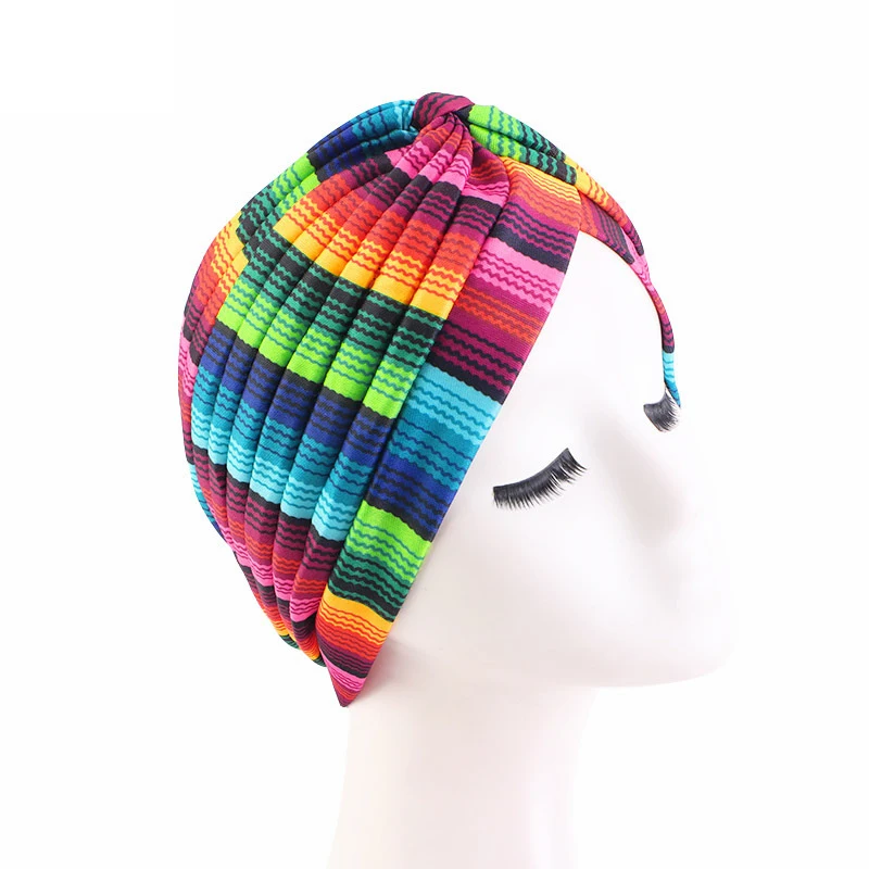 2026 Indian Pleated Print Hijab Turban Muslim Women Bonnet Chemo Cap Underscarf Hat Hair Loss Headwrap Turbante Headscarf Mujer