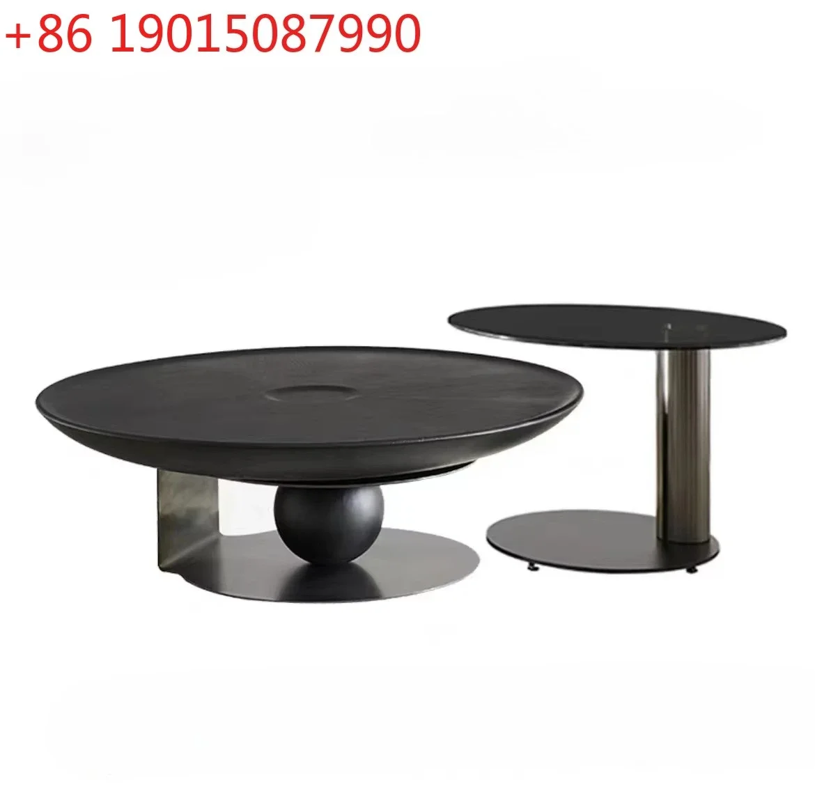 N Nordic medieval style solid wood household simple creative round coffee table