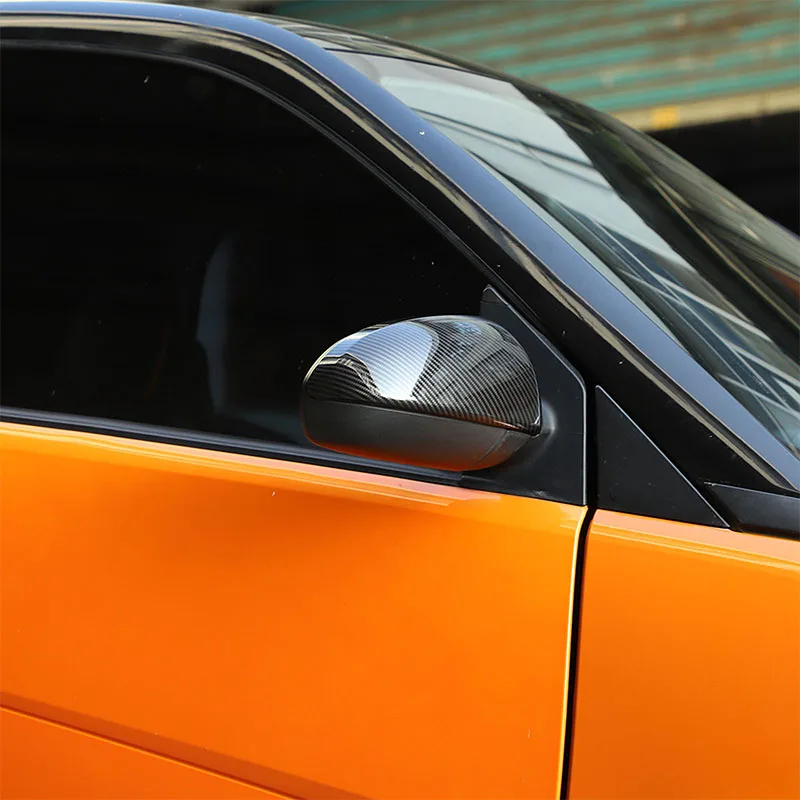 لمرسيدس بنز الذكية 2008-2015 ABS مرآة الرؤية الخلفية الغطاء الواقي ، مرآة الرؤية الخلفية للسيارة غطاء الزخرفية ، اكسسوارات السيارات #4