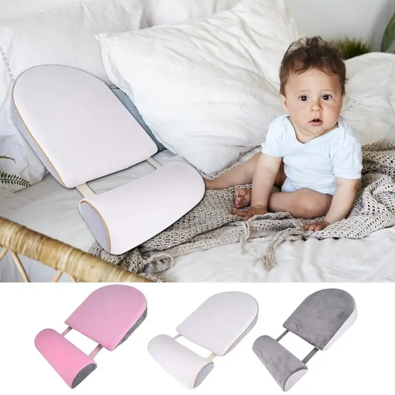 Anti Spit Milk Pillow 2Pcs Baby Pillow Help Nursing Breathable Baby Support Wedge Pillow Comfortable Anti-Spit Milk Bed Nursing