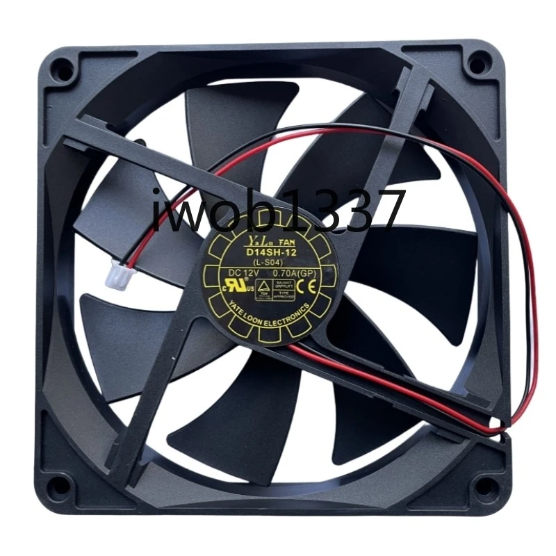 

Вентилятор для сервера Yate Loon Fan D14SH-12 DC 12V 0.70A 140*140*25мм, 2-проводной