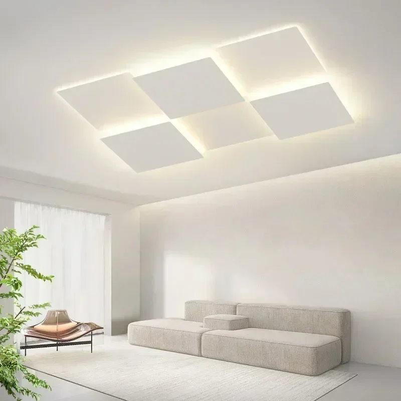 Imagem -05 - Moderno Led Lustre de Teto Lâmpada para Sala Estar Jantar Quarto Varanda Decoração Casa Interior Inteligente Luminária Brilho