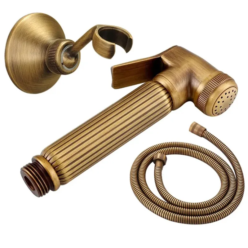 Wall Mounted Antique Toilet bidet sprayer Brass Bidets Hand Shower Head Bathroom sprayer shower bidet High Pressure gun