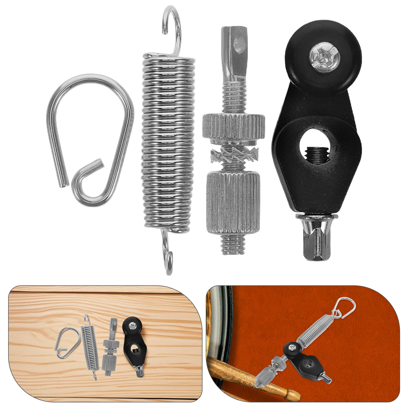 

4pcs Metal Drum Foot Pedal Spring Replacement High Tension Durable Elasticity Universal Compatibility Drum Parts Accessory