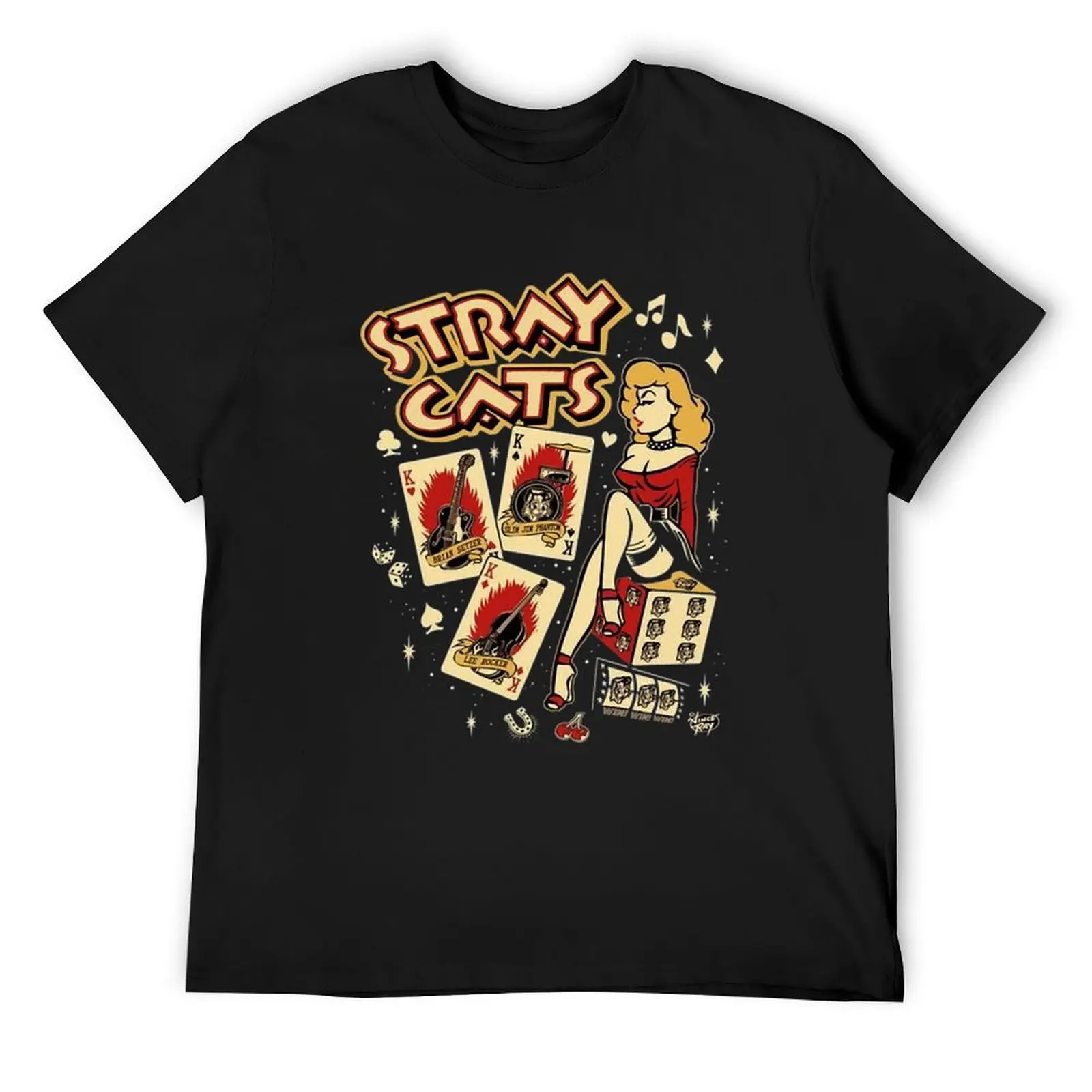 

stray cats film cinema stray moebid angel tool band T-Shirt