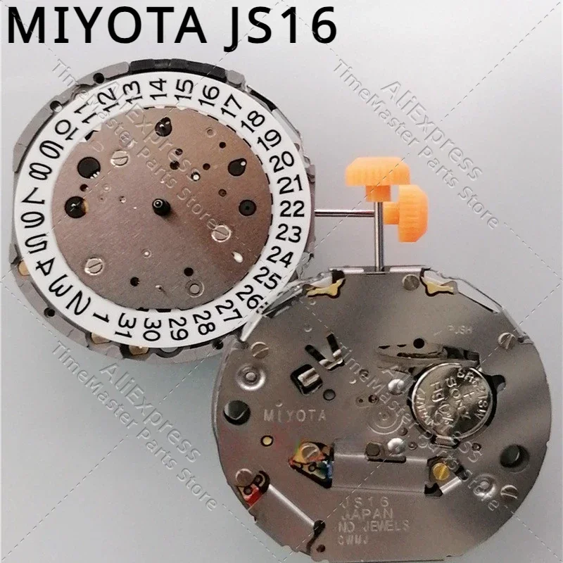 

Совершенно новый и оригинальный японский механизм Miyota Miyota JS16, кварцевый механизм JS16, аксессуары для часов