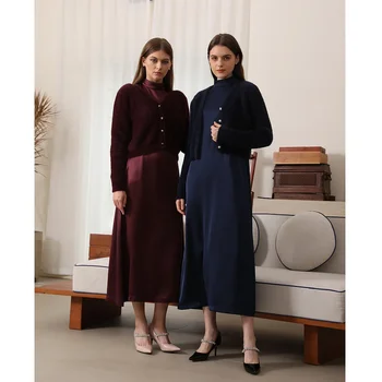 AP جديد 2025 الخريف والشتاء عالية الجودة المرأة الموهير سترة مخصصة بلايز أربعة ألوان