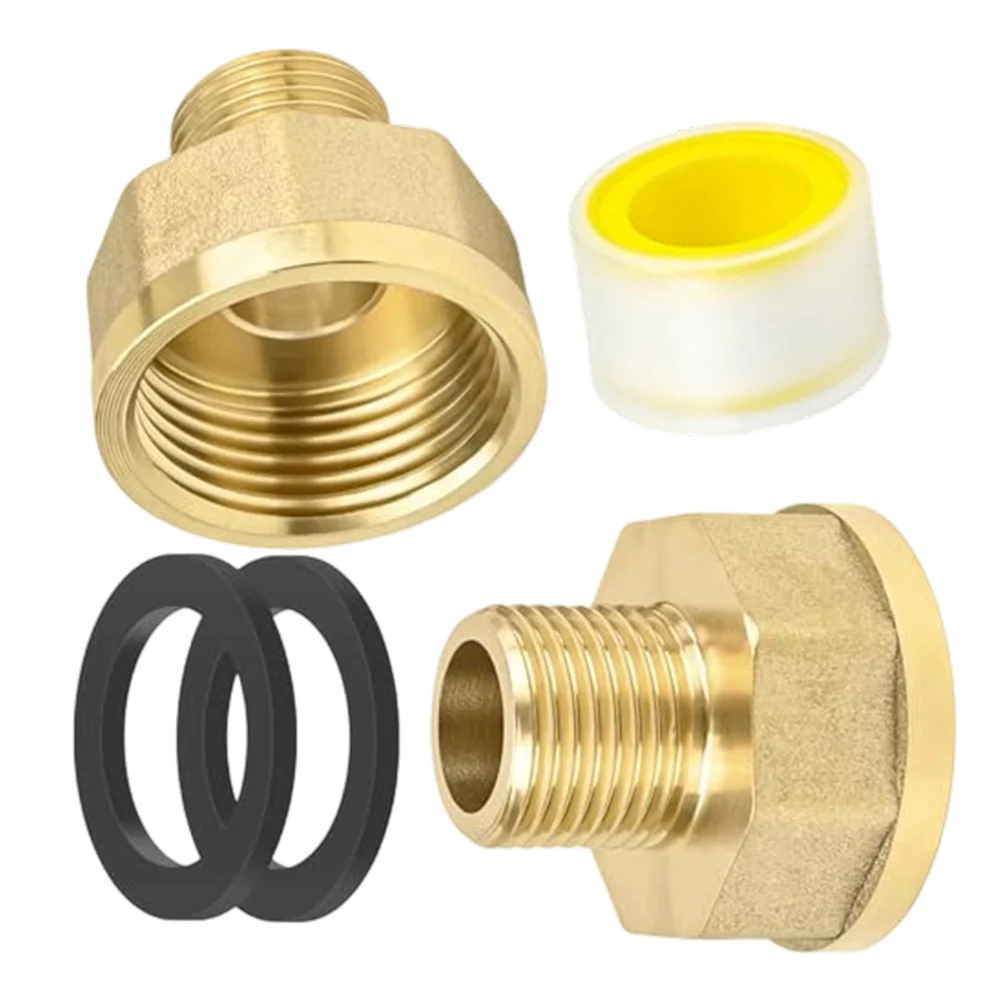 1 inch to 1/2 inch Brass Reducer for Water System Upgrades Plumbing Retrofits and Outdoor Tap Extension Applications