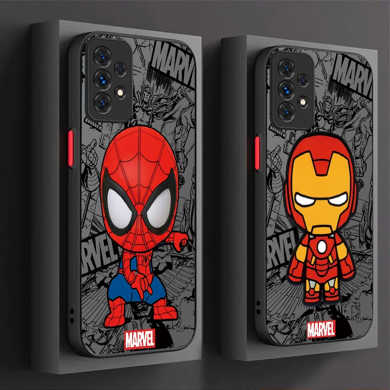 Q-version of Marvel Case for Samsung Galaxy A16 A26 A36 A56 A05 A05S A15 A25 A35 A55 A14 A34 A54 A13 A33 A53 A22 A32 A52 A52S