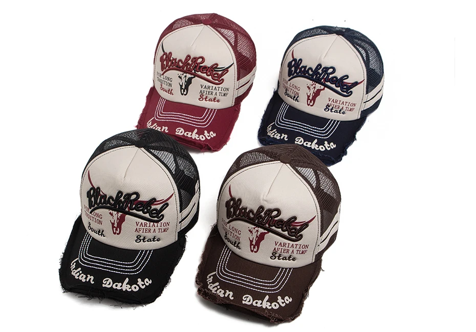 Sommer-Mesh-Trucker-Cap für Herren, Vintage-Baseballkappe mit Stickerei, Sonnenblende, Retro-Snapback, Damen-Hip-Hop-Dad-Caps für Outdoor und Freizeit – Detail 1
