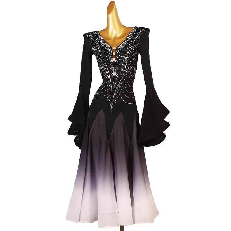 2026 Modern Dance Practice Ballroom Dress Women Party Costume Competition Girls Dancewear Waltz Suit Urban Evening Match Outfits