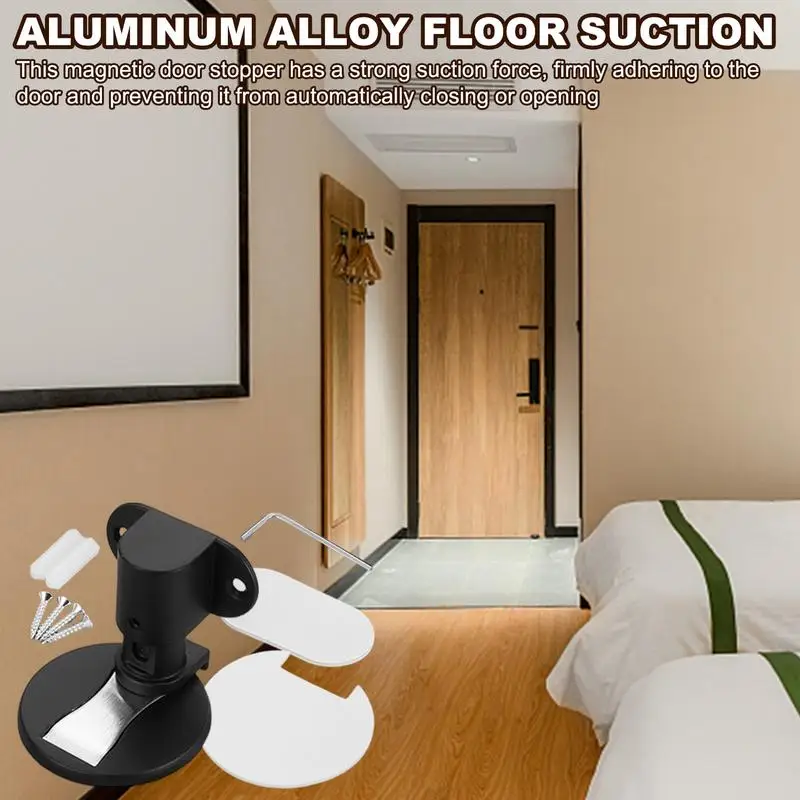 

Магнитные дверные стопоры для нижней части дверей, сверхмощные дверные стопоры, дверная защелка, дверной стопор, регулируемый дверной держатель из алюминиевого сплава