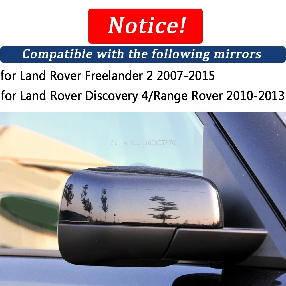 Rearview Mirror Cover for Land Rover Evoque L538 2012-2013 Real Carbon Fiber Side Mirror Shells Add on Frame Replacement Case