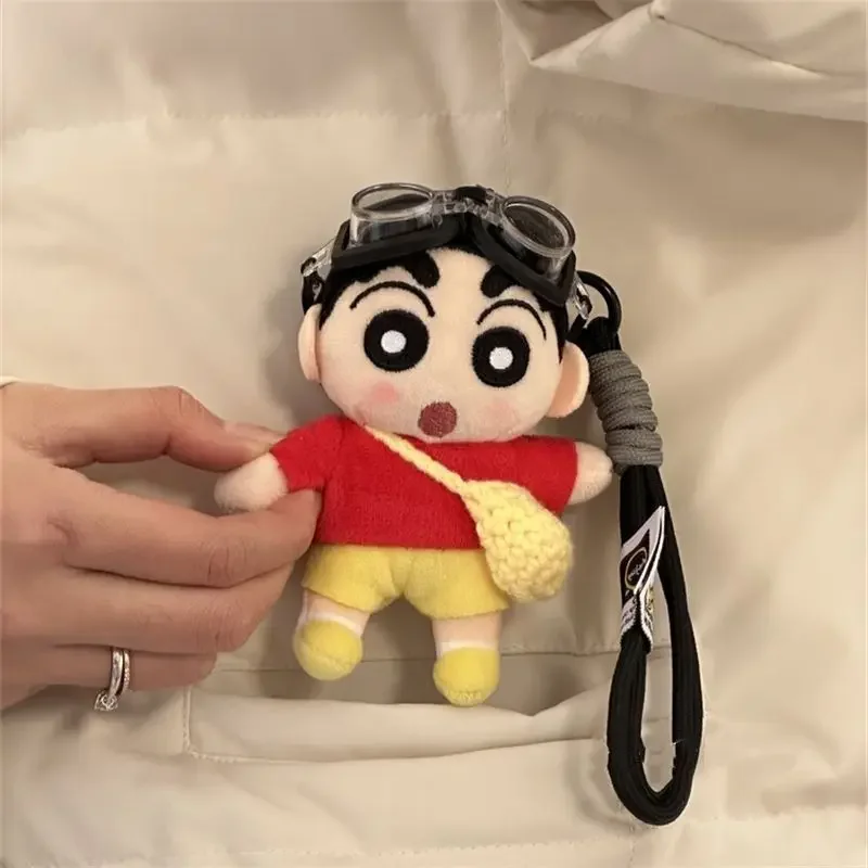 جديد لطيف تلوين شين تشان المفاتيح فتاة على ظهره شخصية كرتونية سيارة زوجين على ظهره سحر هدية عيد الميلاد #5