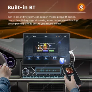 MEKEDE-Manual Auto Retrátil Tela MP5 Player, Auto-rádio, Carplay Android, Navegação GPS, FM, BT, USB, Universal, 7 10 principais vendas multimidia retratil - №7