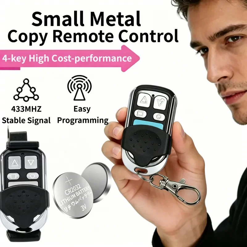 Warehouse Wholesale Price 433Mhz Cloning Duplicator Key Garage Gate Door Opener Remote Control Clone Learning Code Cloning Code