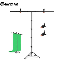 Photography Photo Studio T-Shape Backdrop Background Stand Frame Support System Kit For Video Chroma Key Green Screen With Stand
