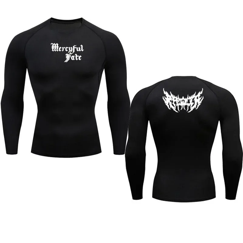 

Men's Long Sleeve Compression Elastic T-Shirt Quick Drying Breathable Top for Training Fashion High Elasticity Fitness Tight Fit