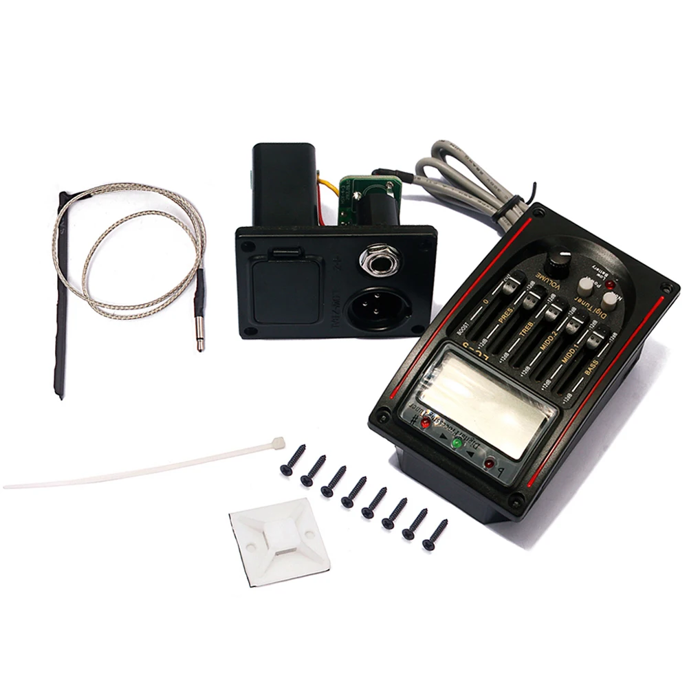 

Five Section EQ Preamp Equalizer 5 Band Guitar Pickup Tuner Guitar Equalizer Piezo System Piezo Pickup Acoustic Amplify