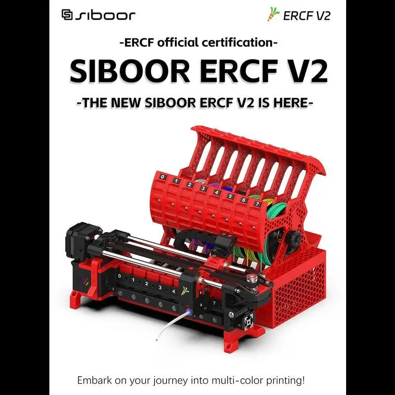 2025 VORON 2.4/Trident Rabbit ERCF V2 Multi-color 8 Color Kits SIBOOR Rabbit 2.0 Enraged Upgrade DIY Kits for Klipper 3D Printer