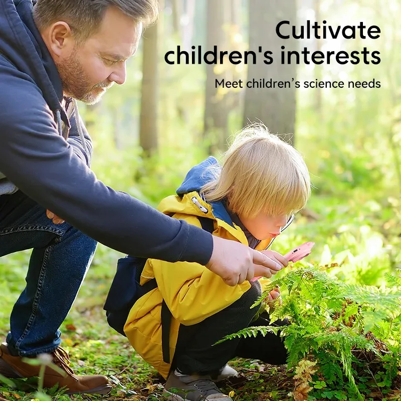 Mini Kids Optical Microscope With Photo And Video Function 500X Observe The Microscopic World Science Children Educational Toys