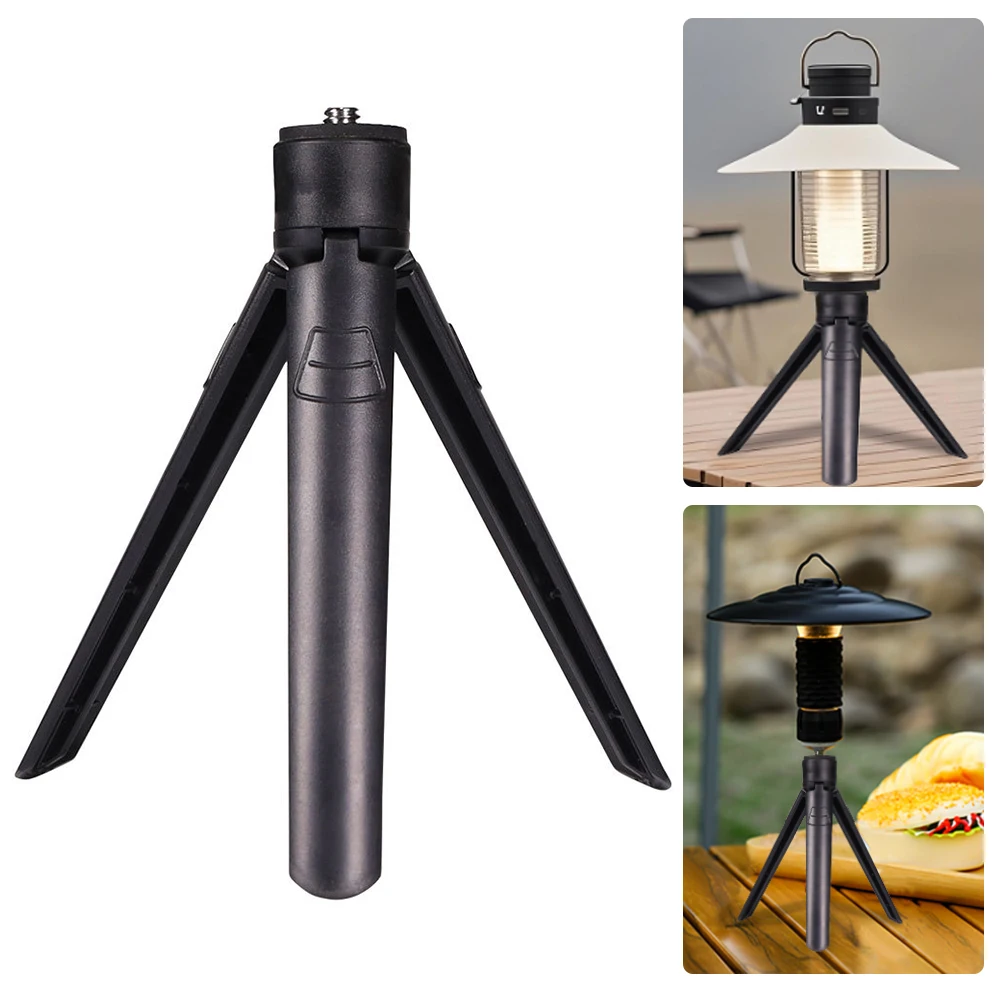 1/4 Screw Desktop Stand Lightweight Camping Lamp Bracket Multi-Purpose Camping Light Tripod Outdoor Camping Equipment