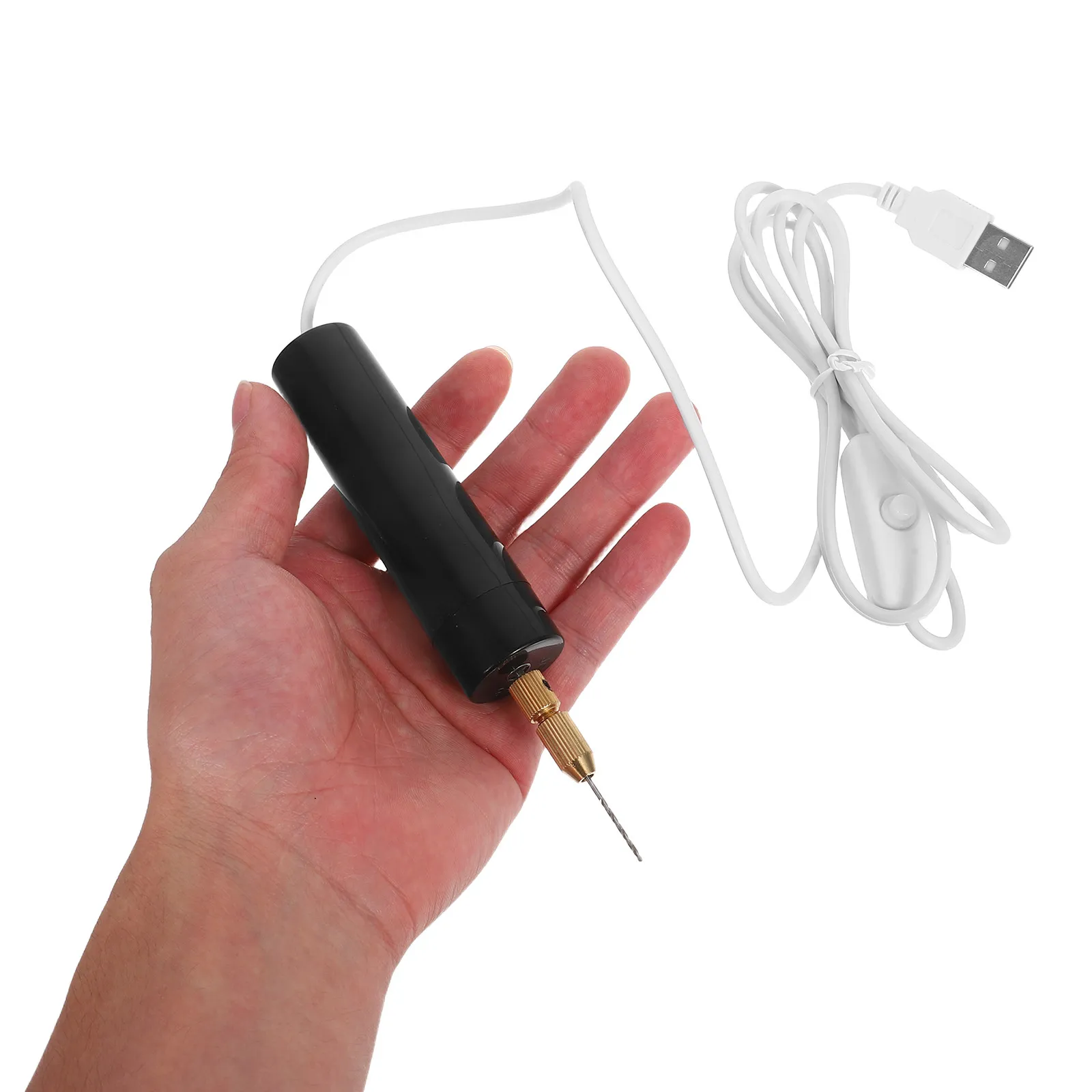 

Миниатюрная электрическая дрель USB 5В, портативная ручная шлифовальная машинка в форме ручки для изготовления ювелирных изделий, работы с смолой, кристаллами, эпоксидной смолой, DIY-поделок.