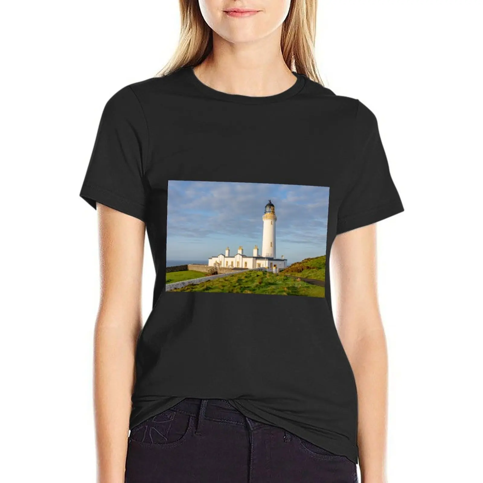 Vuurtoren Bij Het Denken Van Galloway T-Shirt Schattige Kleding T-Shirt Kawaii Kleding Grappig Vrouwen T-Shirt